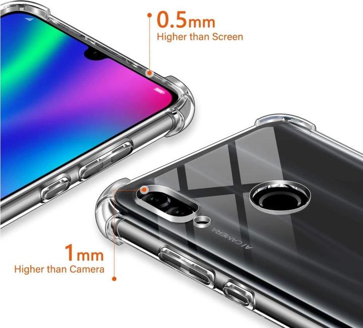 Produktbild Screenguard Huawei P Smart 2019 Hülle Crystal Soft Airbag Bumper (Huawei P Smart (2019))