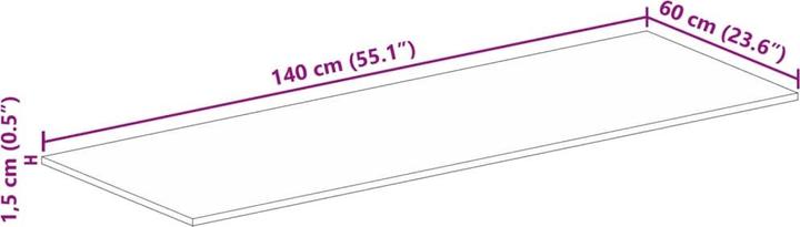 Immagine prodotto VidaXL Kineta (140 x 60 x 1,5 cm)