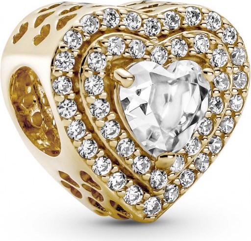 Produktbild Pandora Funkelnde Herzen Charms/Beads (Gold 14 Karat)