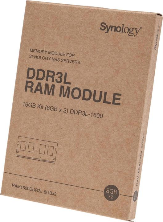 Image du produit Synology RAM1600DDR3L-8GBX2 (2 x 8GB, 1600 MHz, RAM DDR3L, SO-DIMM)