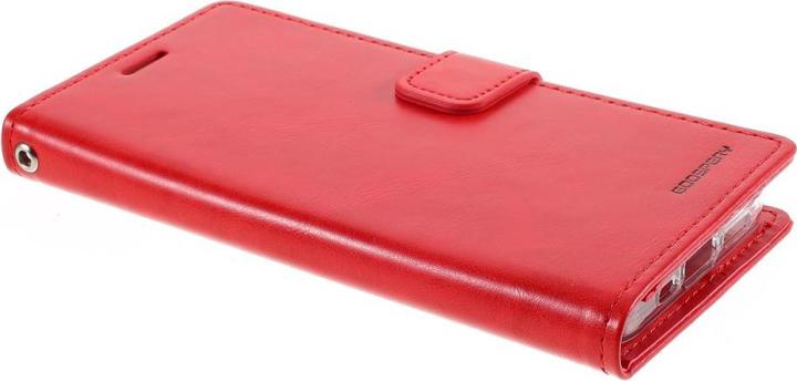 Produktbild iPhone 12 Pro Max - Blue Moon Leder Etui Hülle Karten rot (Apple iPhone 12 Pro Max)