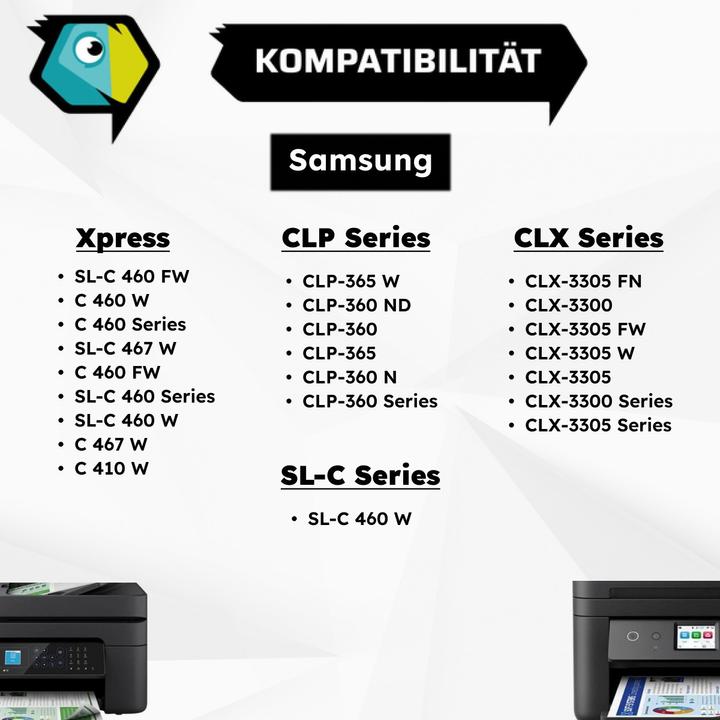 Actual product image Inkadoo Toner compatible with Samsung CLT-C406S/ELS / C406 toner, cyan Cyan (C)