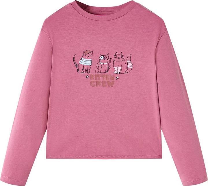 Immagine prodotto VidaXL Camicia da bambino a maniche lunghe rosa lampone 104,Materiale: 95 (104)