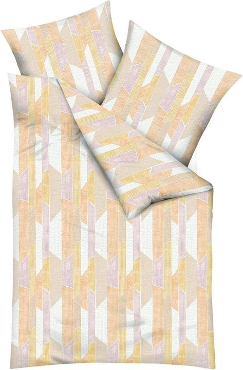 Image du produit Traumschlaf Seersucker Bettwäsche Mikado sonne (Set de linge de lit, 135x200 cm + 80x80 cm)