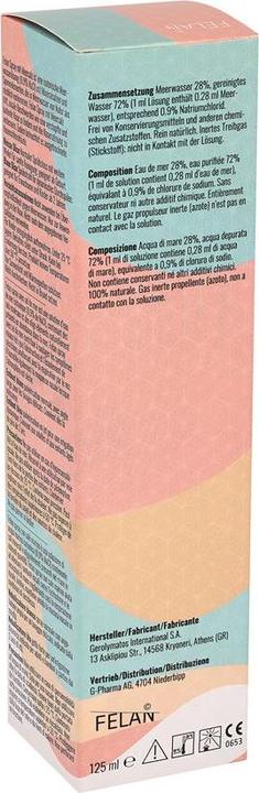 Nutritional values and ingredients Felan Spray with sea salt (125ml) (1 Piece)