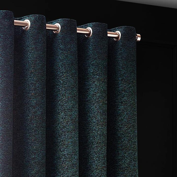 Actual product image New Galaxy Chenille Eyelet Curtains (229 x 137 cm)