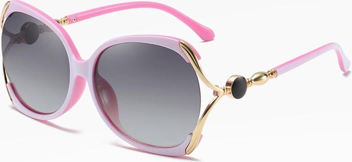 Techsuit - Sunglasses Polarized (1722) - for Women with UV Protection, PC - Pink / Gray