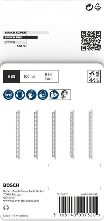 Actual product image Bosch Professional Zubehör PRO Alu curve T227D Jigsaw blade, 100 mm
