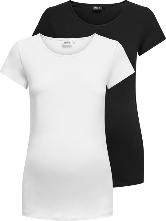 Actual product image Only Maternity Mum 2-pack Basic T-shirt T-shirt (M)