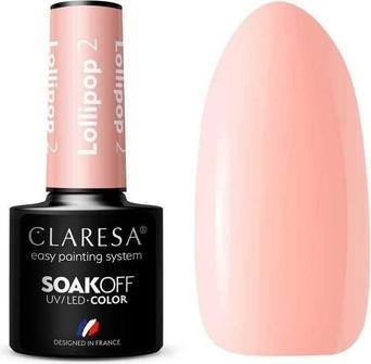 Actual product image Claresa Lollipop UV Nail Polish 5ml - Pack of 2 (Colour paint)