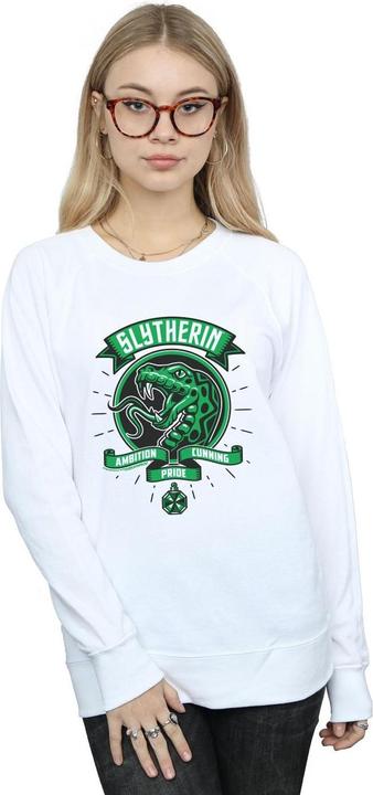 Actual product image Womens/Ladies Slytherin Toon Crest Sweatshirt (XXL)