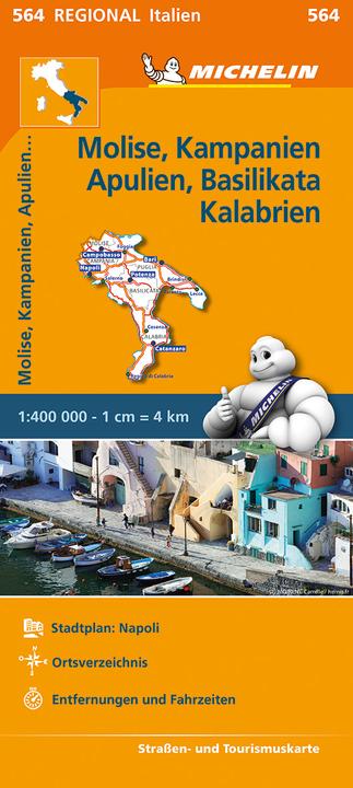 Produktbild Michelin Karte Molise, Kampanien, Apuli