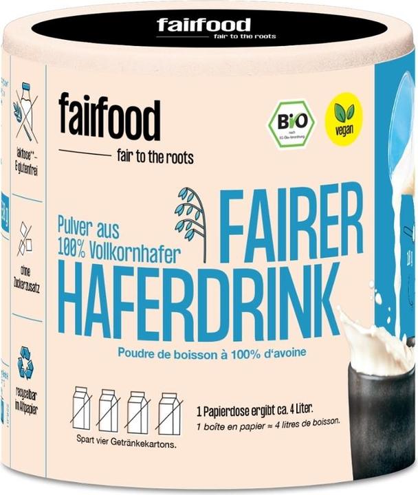 Fairfood Freiburg Poudre de boisson à l'avoine équitable pour jusqu'à 4L