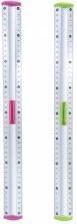 Produktbild Keyroad Aluminium-Lineal, mit Bleistifthalter, 40cm, Blister, Farben mischen (50.50 cm)