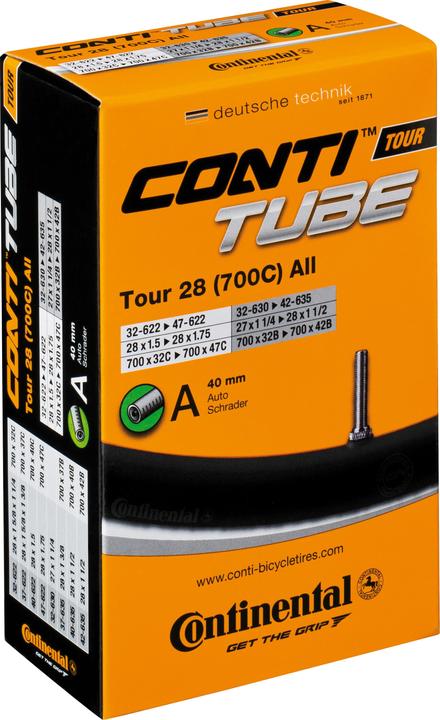 Immagine prodotto Continental Tubo Compact 10/11/12" 44/62-194/222 45° (Schrader (AV), 12", 34 mm)