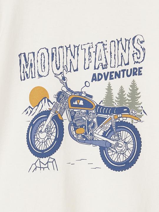 Actual product image Vertbaudet Boys' shirt with a fun sports print (128)
