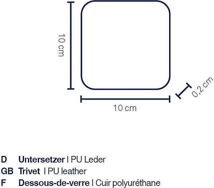 Actual product image Kela Kimara (4 x, Glass coaster)