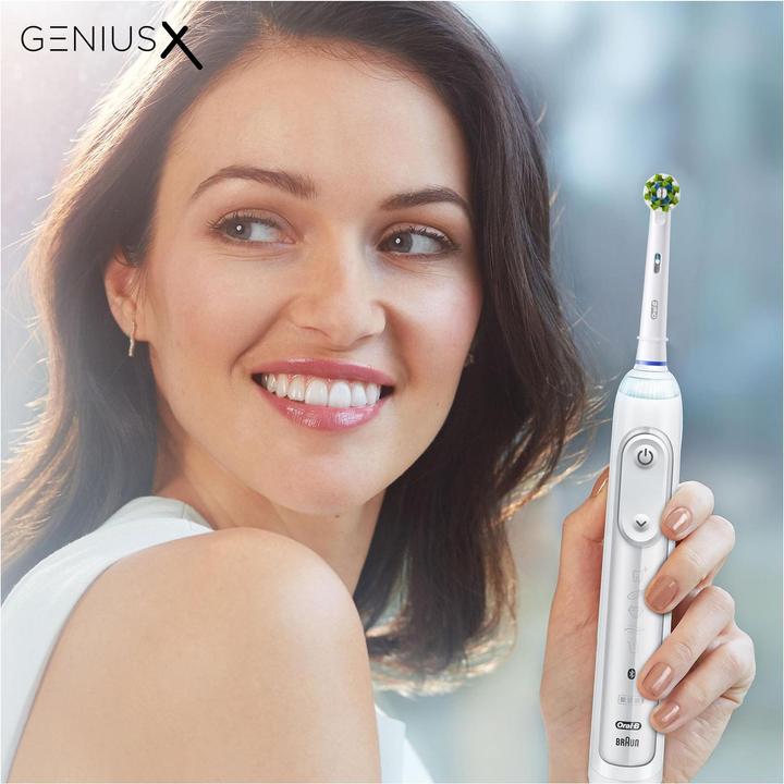 Actual product image Oral-B Genius X Electric Toothbrush White (Oscillating toothbrush)