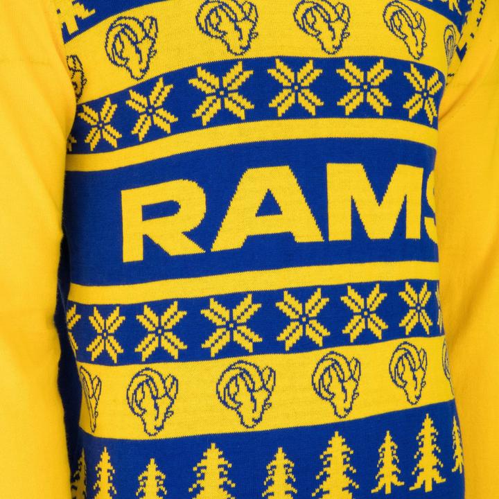 Image du produit Foco NFL Ugly Sweater XMAS Pull en tricot - Los Angeles Rams (XL)