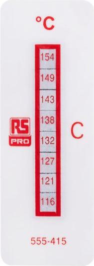 Produktbild Rs Pro Temperaturaufkleber 116-154°C
