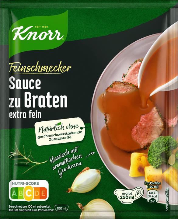 Actual product image Knorr Gourmet Sauce for Roasts extra fine yields 250 ml (23 g)