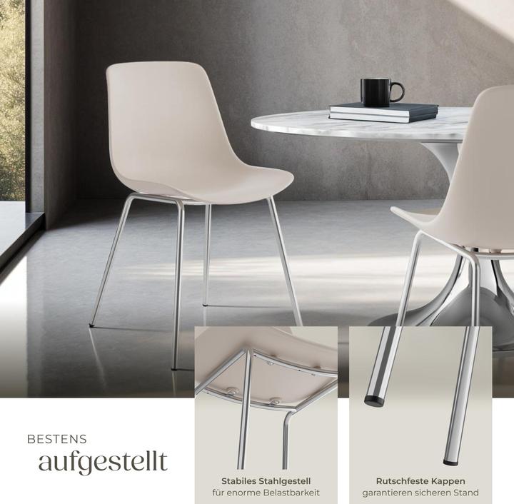 Produktbild tectake Kunststoffstühle Mave