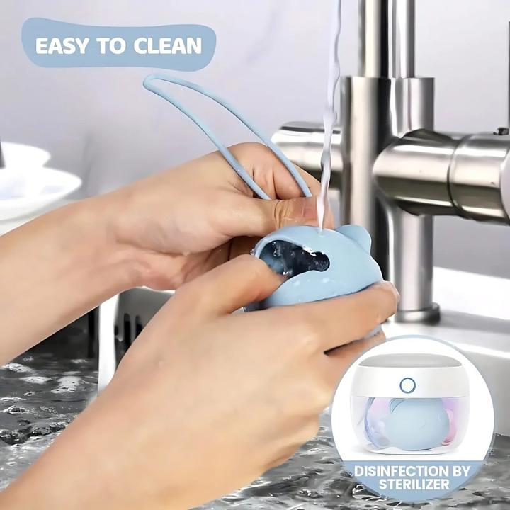 Immagine prodotto Milkii Orsetto ciuccio in silicone, azzurro