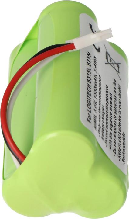 Produktbild XCell Akku passend für LOGITECH S315i, S715i, NiMH, 3,6V, 1500mAh, 5,4Wh (Gerätespezifisch, 1500 mAh)