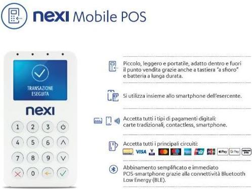 Produktbild Nexi Mobiles POS-Kartenlesegerät Weiss