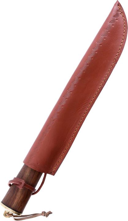 Immagine prodotto Battle Merchant Coltello con manico in legno e fodero in pelle (27.50 cm)