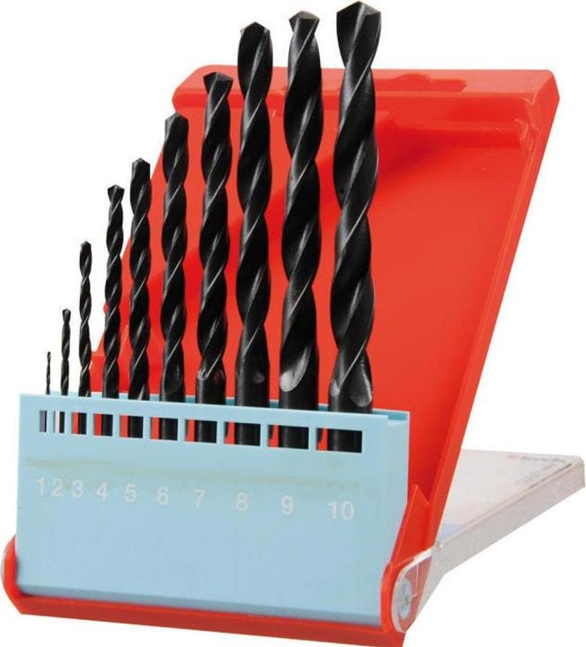 kwb Twist drill set 10 pieces (1 mm, 2 mm, 3 mm, 4 mm, 5 mm, 6 mm, 7 mm, 8 mm, 9 mm, 10 mm)
