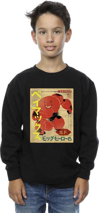 Immagine prodotto Disney Big Hero 6 Baymax Baymax Newspaper Felpa Ragazzi (140, 146)