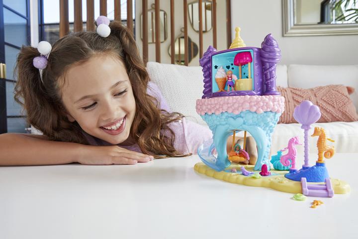Actual product image Polly Pocket Pollyville Rainbow Funland Mermaid Princess Ride