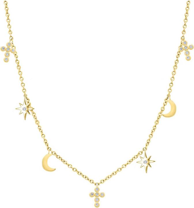 Candy Halskette Adalyn, 925 Sterling Silber, vergoldet (18k vergoldet, 925er Sterlingsilber, 38 - 41 cm)