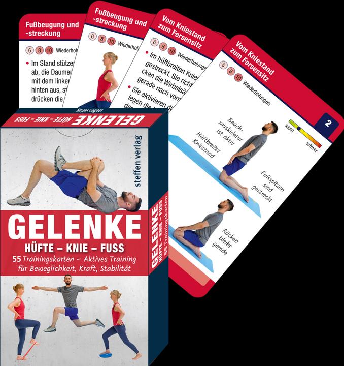 Produktbild Trainingskarten Gelenke: Hüfte - Knie - Fuss (Deutsch, Ronald Thomschke, 2023)