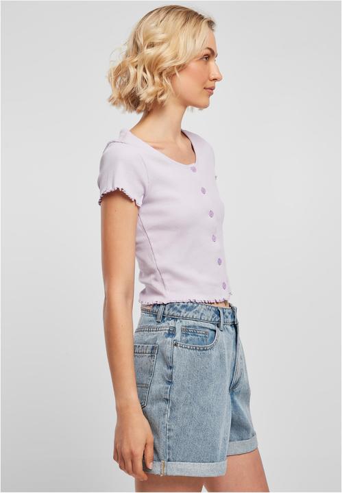 Immagine prodotto Urban Classics Maglietta da donna a costine con bottoni - 12114 (XL)