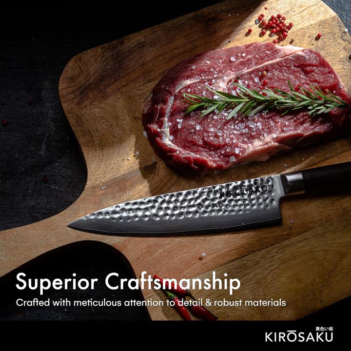 Actual product image Kirosaku Damascus knife 20cm (20 cm)
