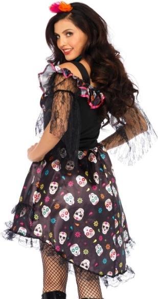 Image du produit Leg Avenue LEG-AVENUE - Kostuum pop Dia de los Muertos pour les femmes - M/L (M/L)