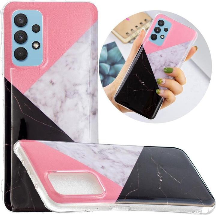 Actual product image Cover-Discount Galaxy A32 5G - Soft Silicone Rubber Case Tri-Marble (Samsung Galaxy A32 5G)