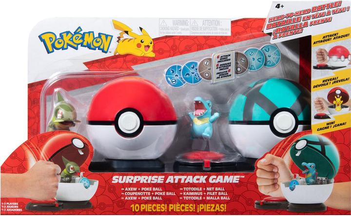 Actual product image Boti Pokémon Surprise Attack" game set - Axew Pokeball vs.