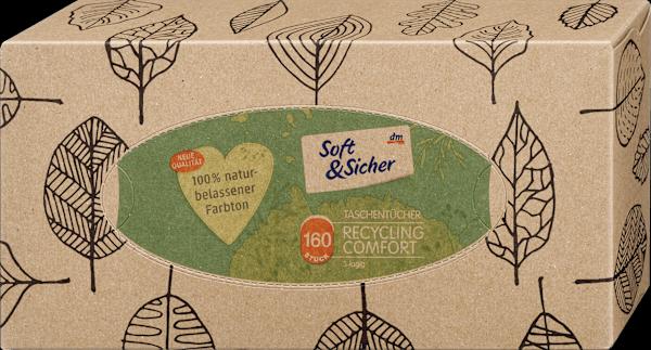 Produktbild dm Soft&Sicher Taschentücherbox Recycling
