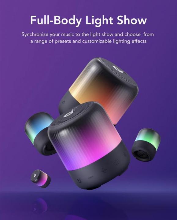 Actual product image soundcore Glow Mini (12 h, Rechargeable battery operated)