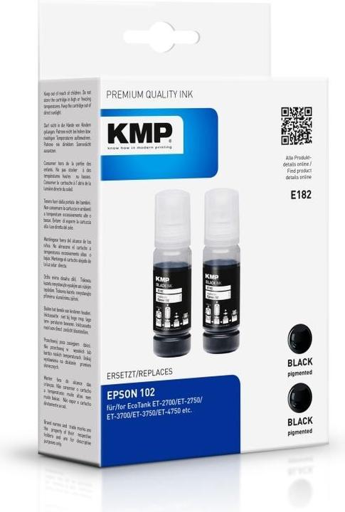 Immagine prodotto KMP DOUBLEPACK E182 - confezione da 2 - 70 ml - compatibile (FC)