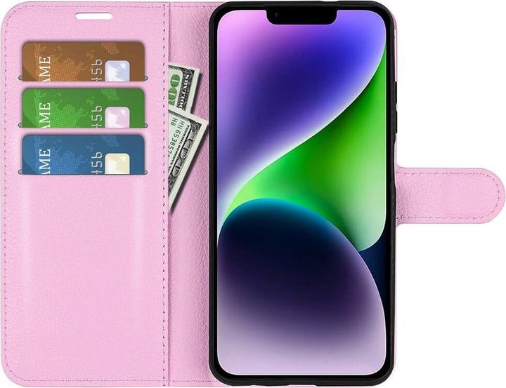 Actual product image Cover-Discount iPhone 15 - Leather Case Cover pink (Apple iPhone 15)