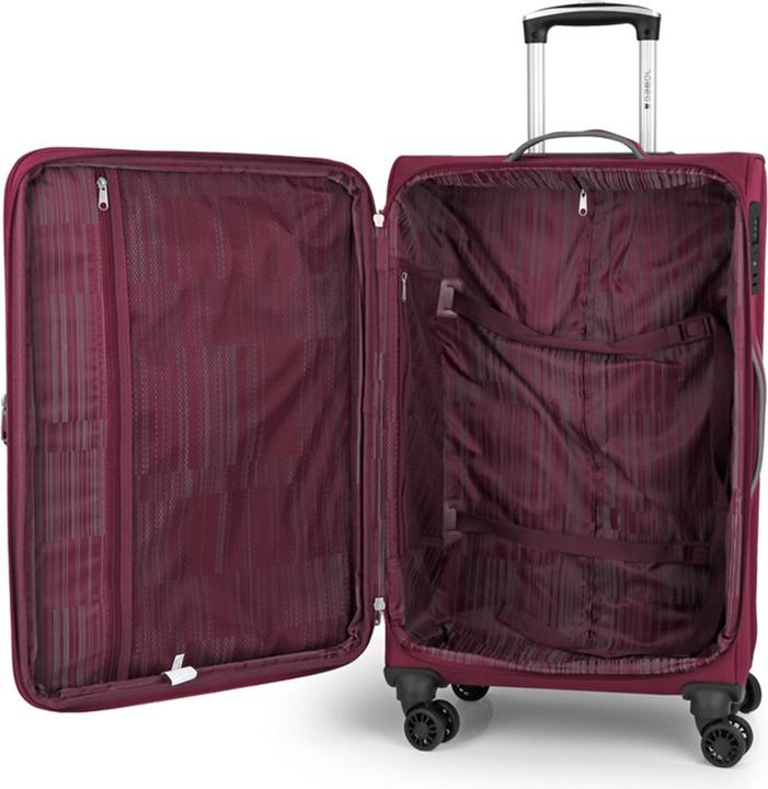 Actual product image Gabol Zambia 4-wheel suitcase set 3-piece with stretch fold (208 l, XL (from 140l))