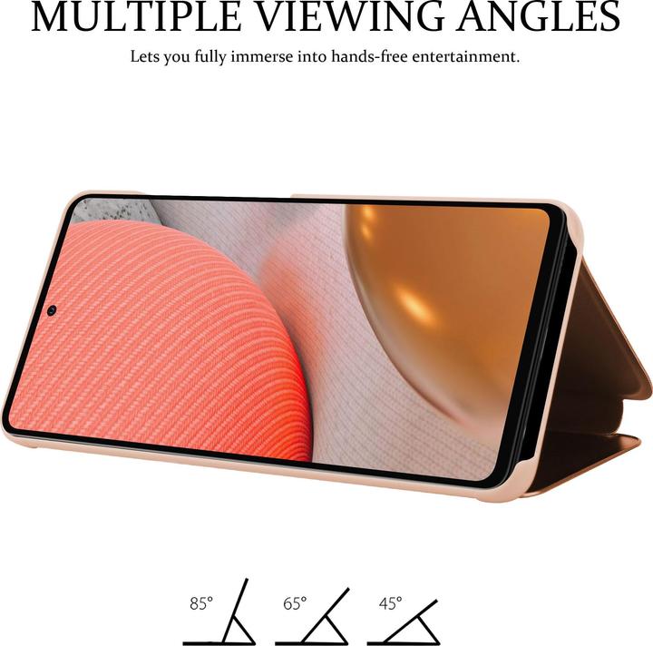 Actual product image Cadorabo Book Smart View Mirror Cover (Samsung Galaxy A72 5G)