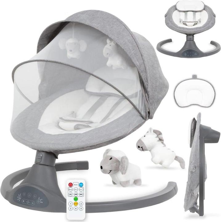 Actual product image Kidwell LUXI 2in1 Electric Swing with Mosquito Net and Bluetooth