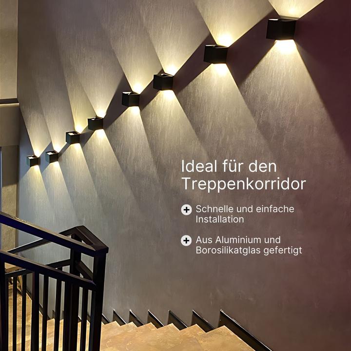 Produktbild Hermex LED-Wandleuchte Wandlampe Up-Down-Wandleuchte Fassadenleuchte Wandstrahler (1000 lm, IP65)