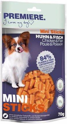 Produktbild Premiere Best Meat Snack - Mini Sticks - Huhn/Fisch (Adult, 70 g)