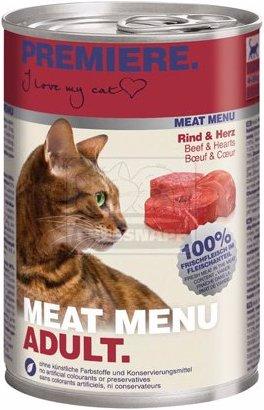 Produktbild Premiere Meat Menu Rind und Herz (Adult, 400 g)